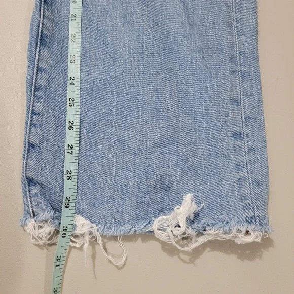 Madewell Jeans Women 26 T Blue Denim The Curvy Perfect Vintage Wide Leg Crop‎ - Picture 10 of 13